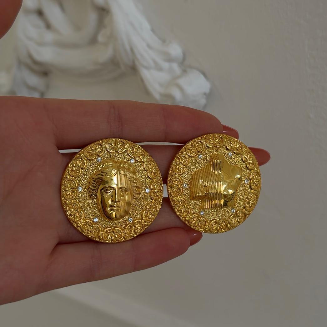 “Divine Creation”-Sculptural silver earrings