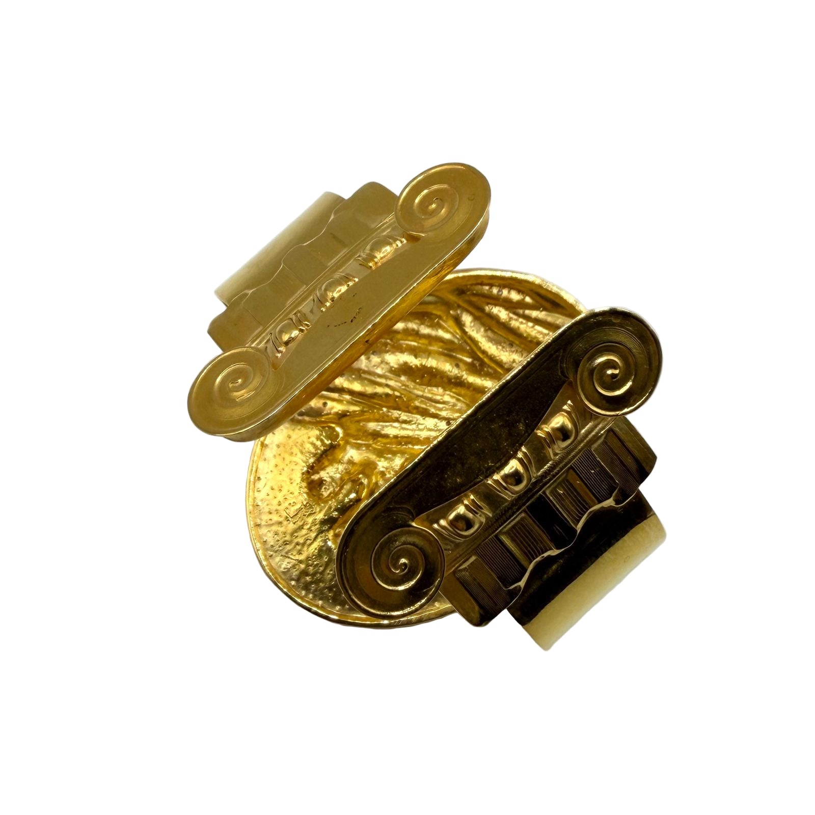 'Not Just a Toe" - Sculptural Brass Bracelet