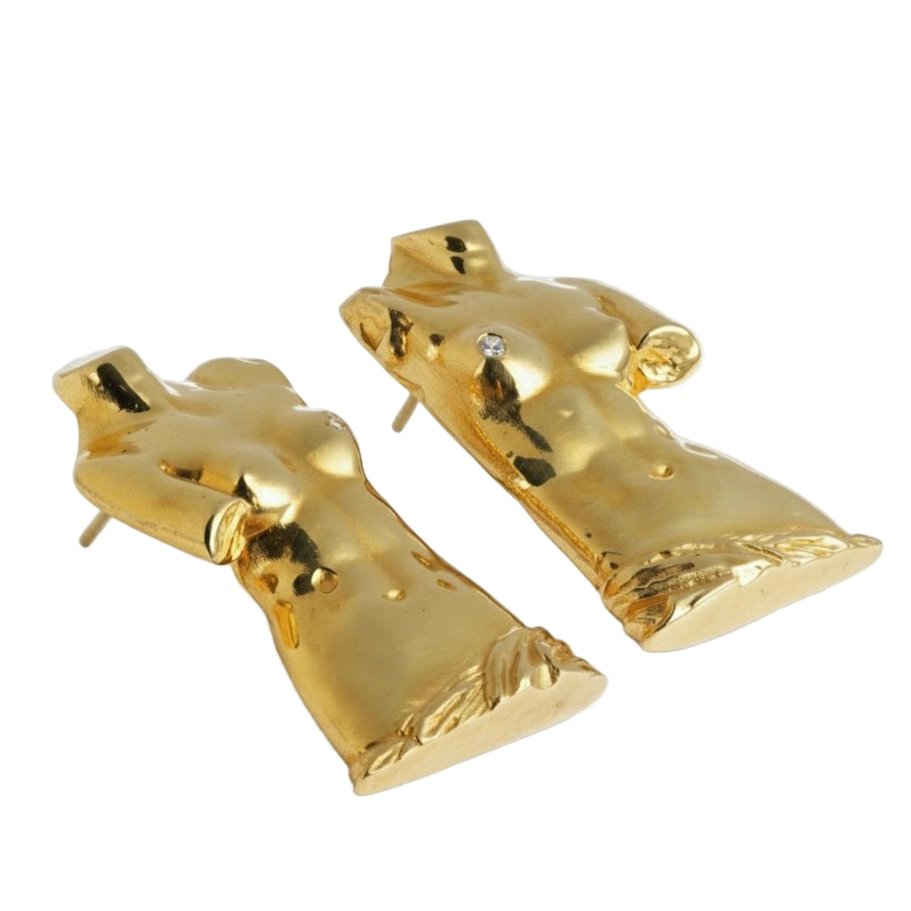 "Power of Detachment" - Sculptural Silver Earrings