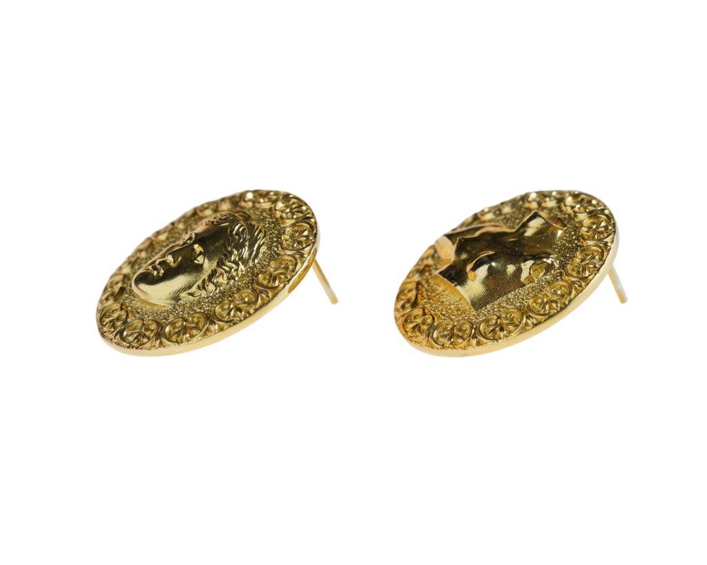 Unique handmade fashion  art and mythology jewelry, Venus de Milo sculptural silver earrings, perfect gift for women.