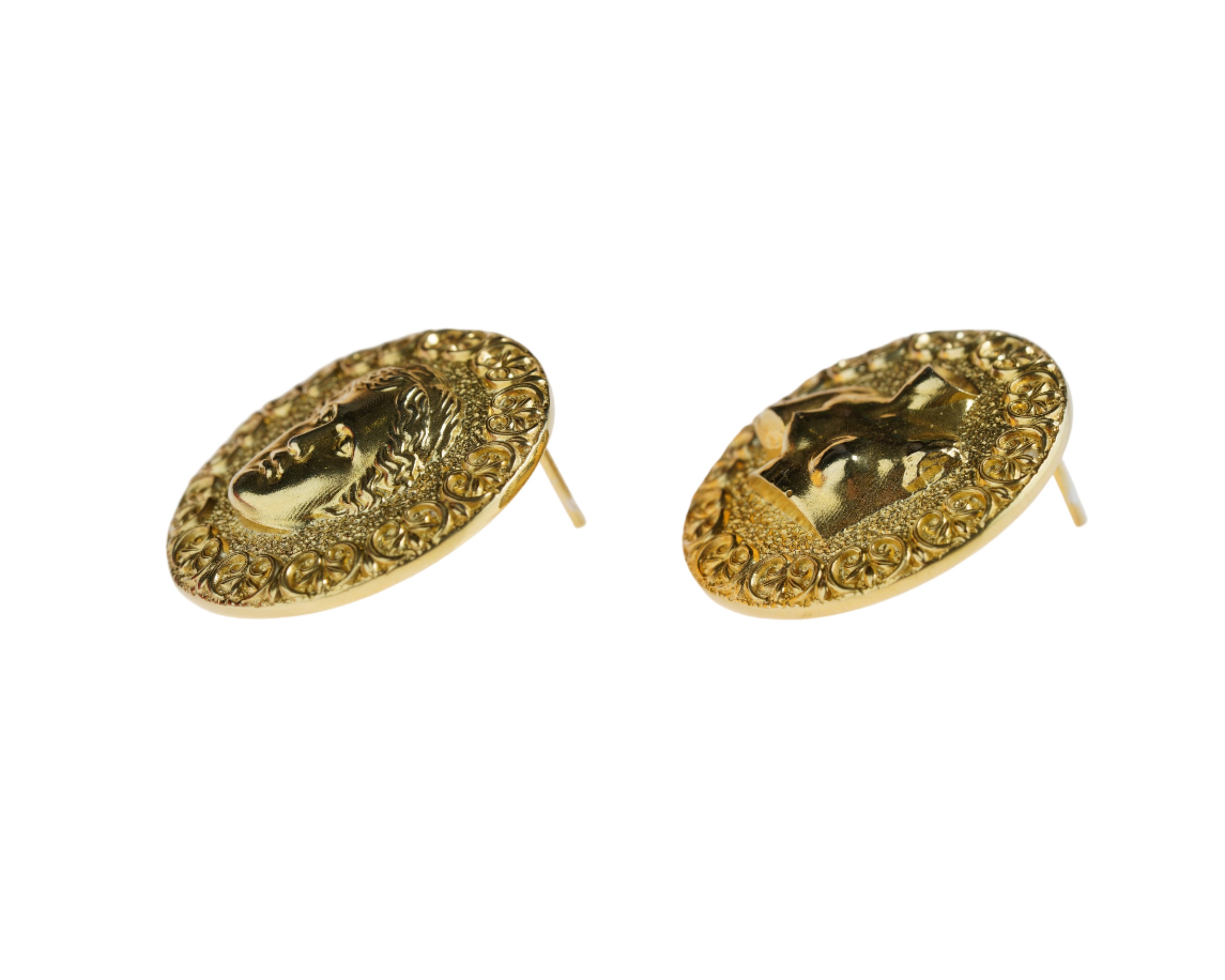 Unique handmade fashion  art and mythology jewelry, Venus de Milo sculptural silver earrings, perfect gift for women.