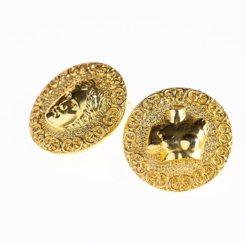 Unique art jewelry for women, mythology and art inspired silver earrings, perfect gift for the modern goddess. Venus de milo sculpture jewelry. 