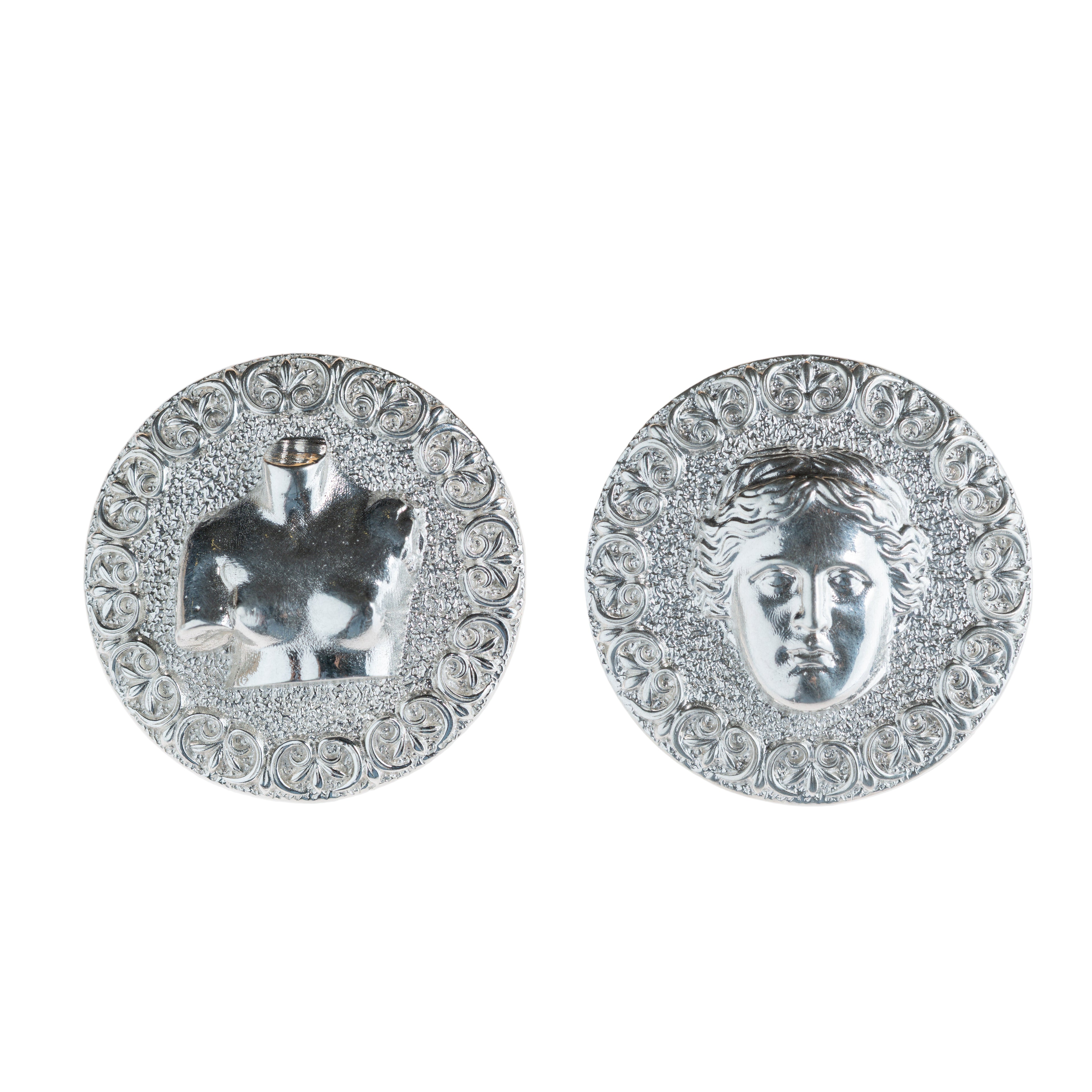 silver jewelry silver art fashion earrings for women. 