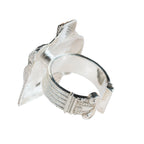 “Vibration of Feelings”- Sculptural Silver Ring