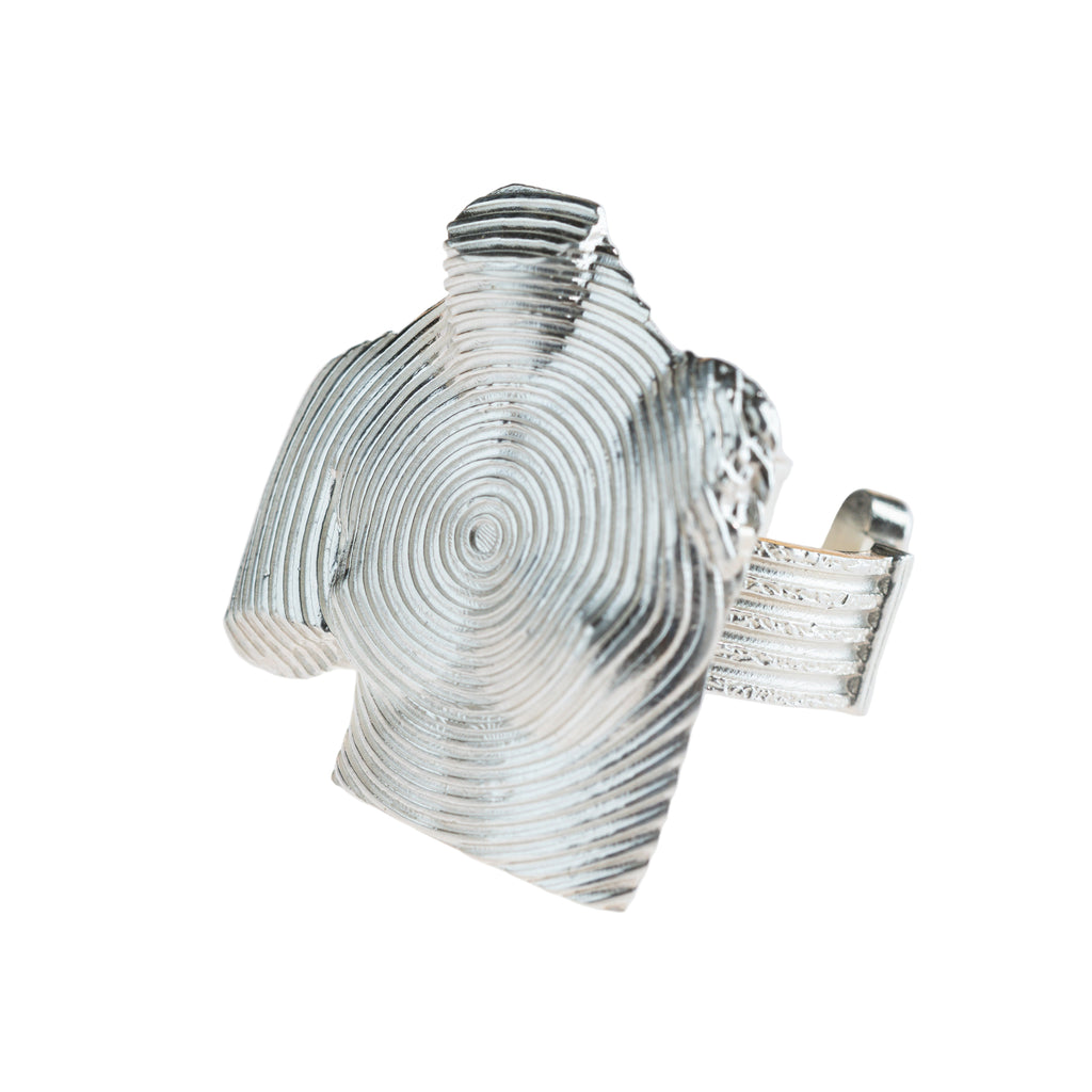 “Vibration of Feelings”- Sculptural Silver Ring