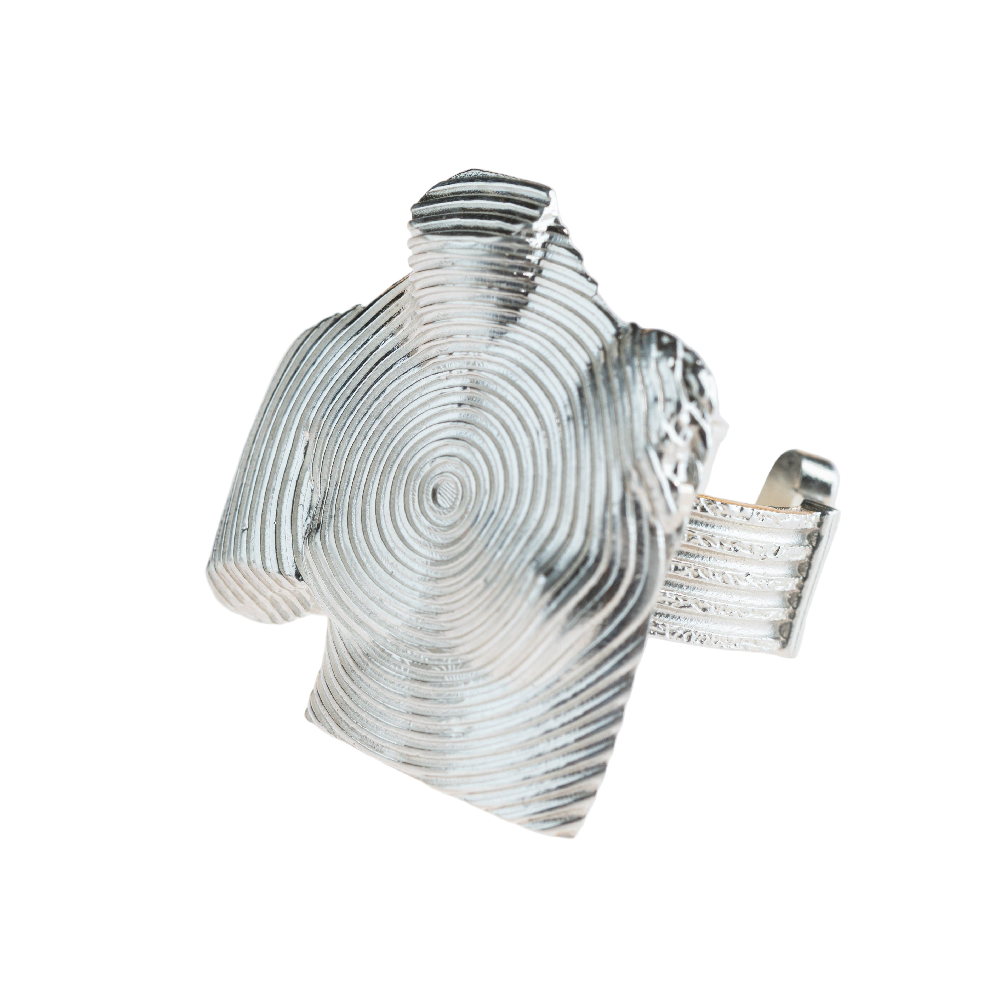 “Vibration of Feelings”- Sculptural Silver Ring