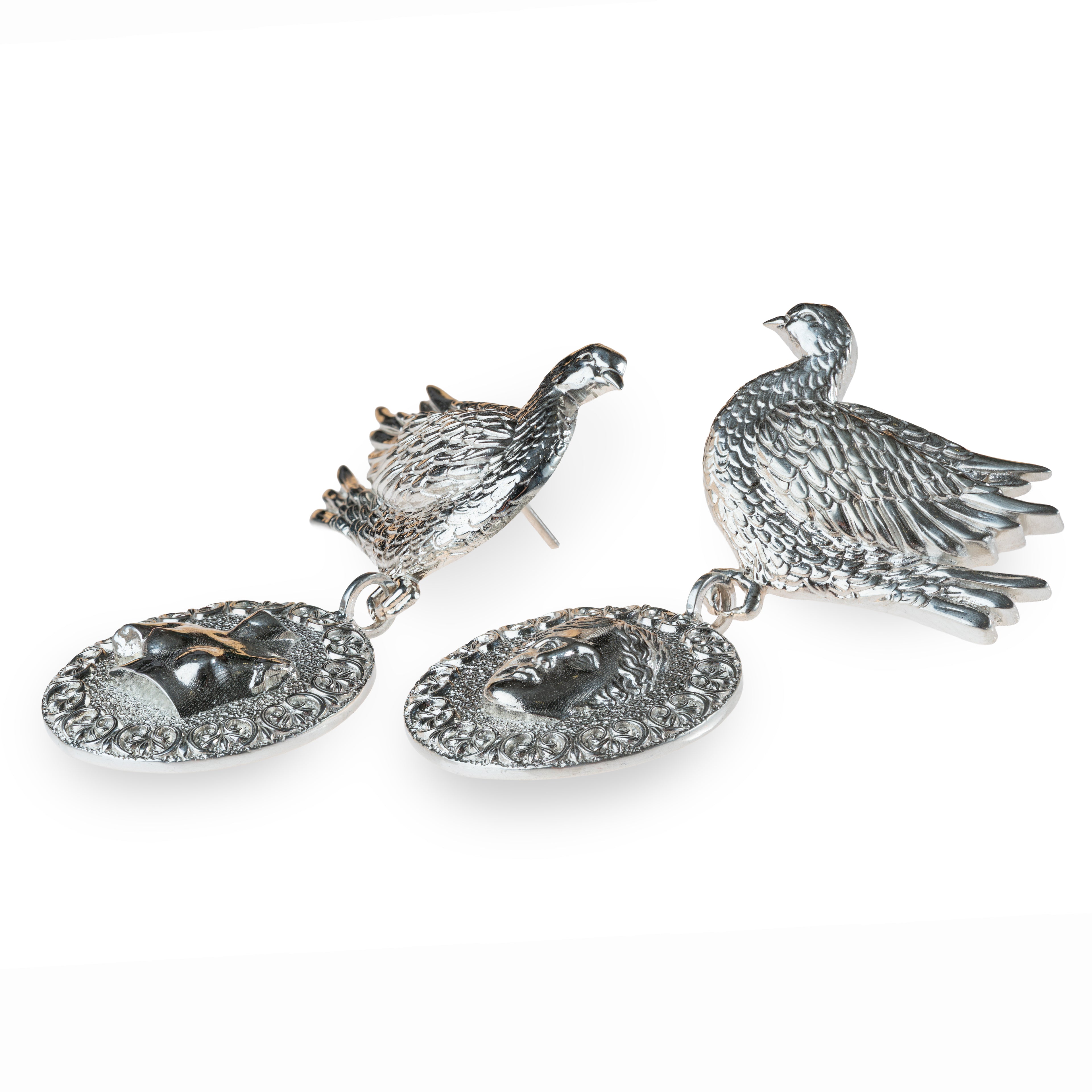 “Wings of Balance”- Sculptural Silver Earrings