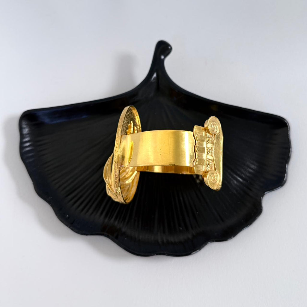 'Not Just a Toe" - Sculptural Brass Bracelet