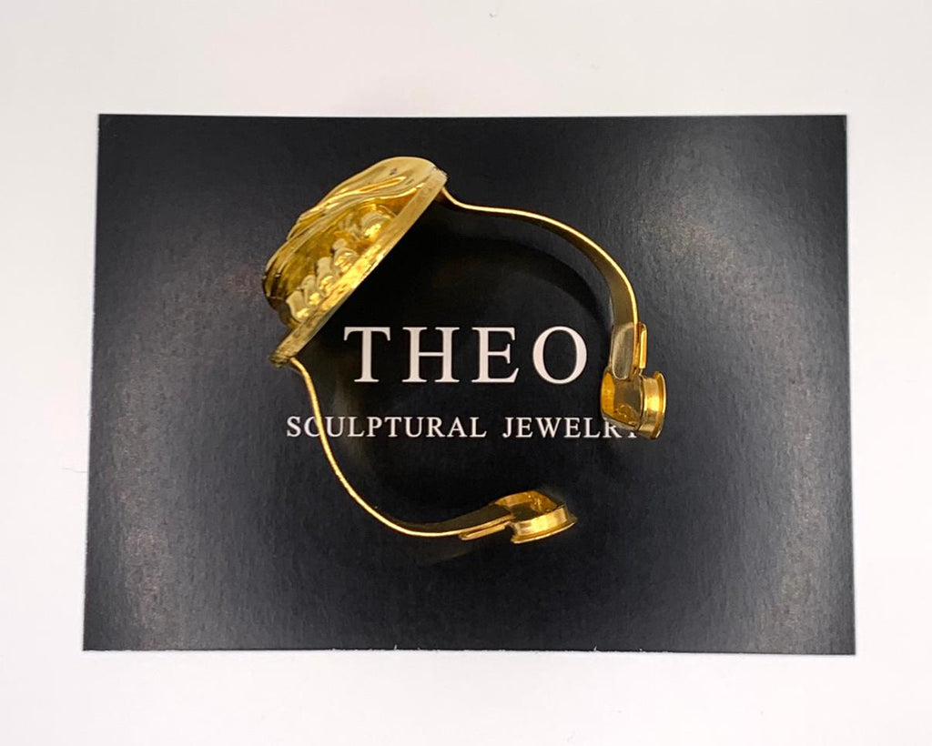 'Not Just a Toe" - Sculptural Brass Bracelet