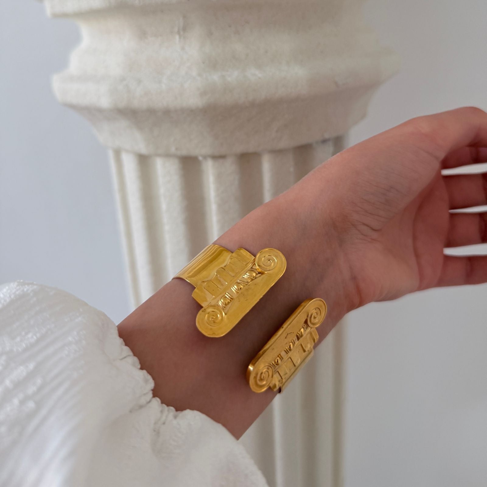 'Not Just a Toe" - Sculptural Brass Bracelet