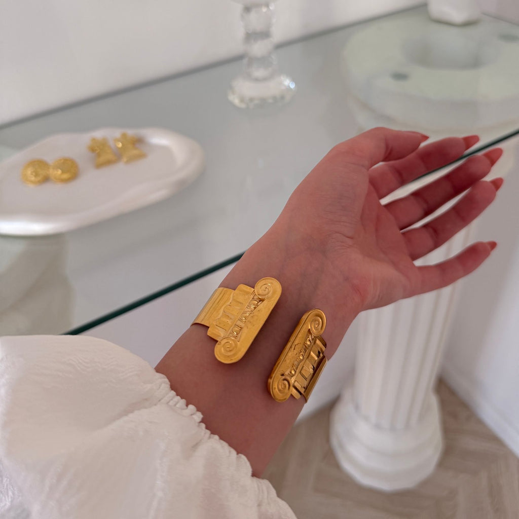 'Not Just a Toe" - Sculptural Brass Bracelet