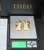 "Power of Detachment" - Sculptural Silver Earrings