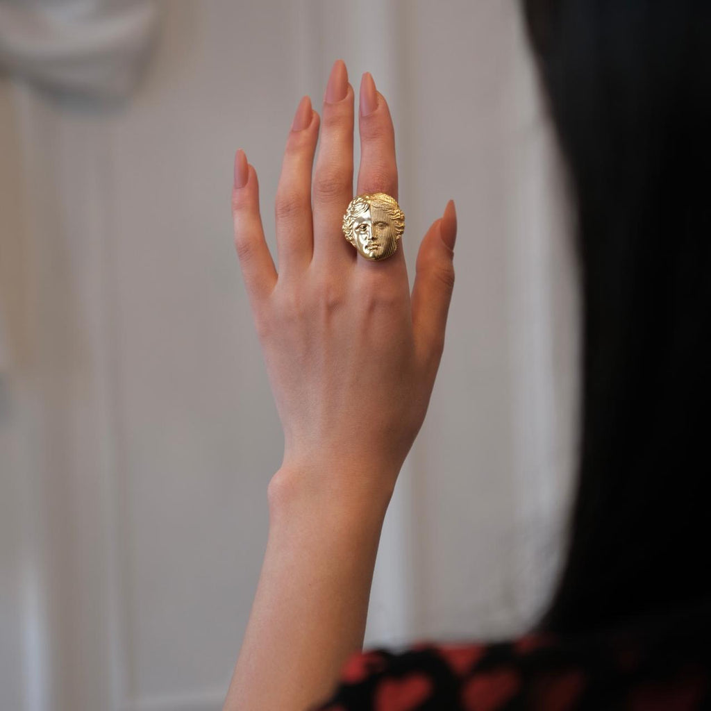 "IMAGINREALITY" Sculptural Silver Ring