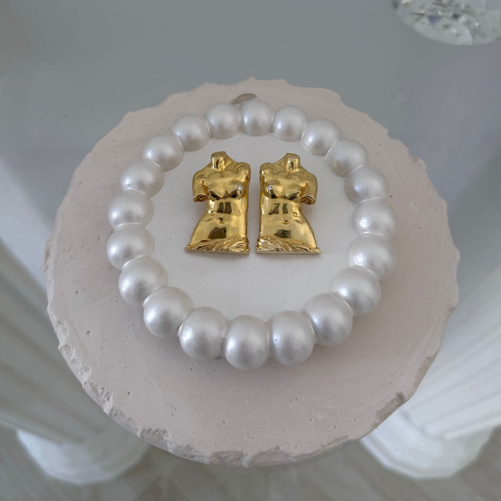 "Power of Detachment" - Sculptural Silver Earrings