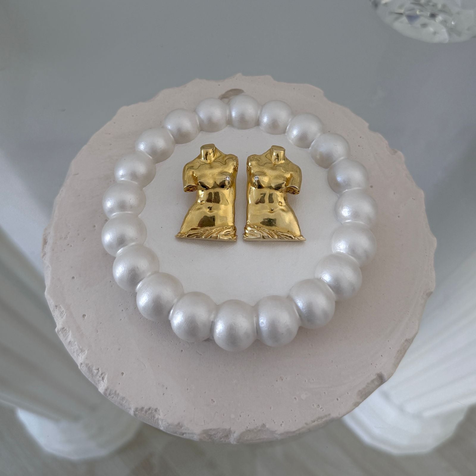 "Power of Detachment" - Sculptural Silver Earrings