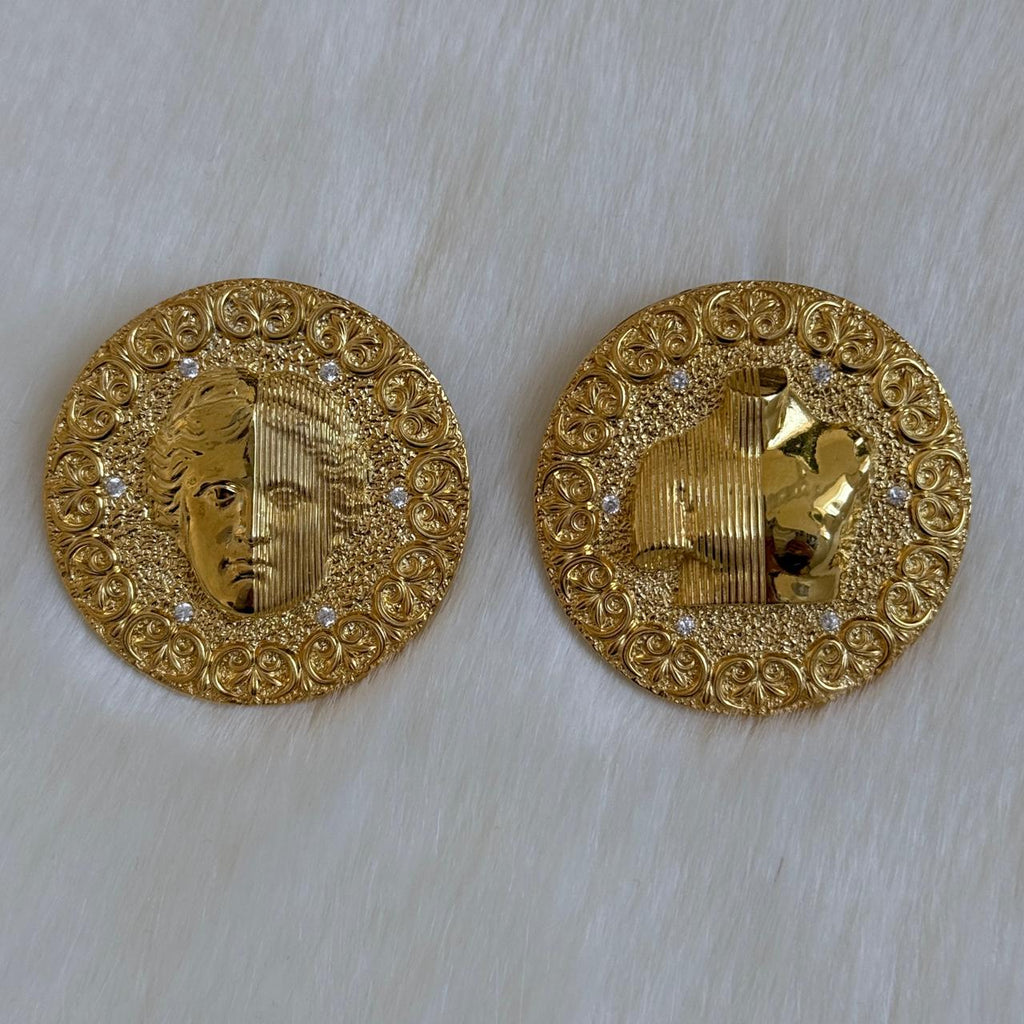 “Divine Creation”-Sculptural silver earrings