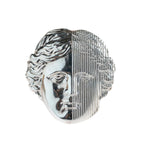 fidget ring silver, Venus de milo, lesbian ring, 