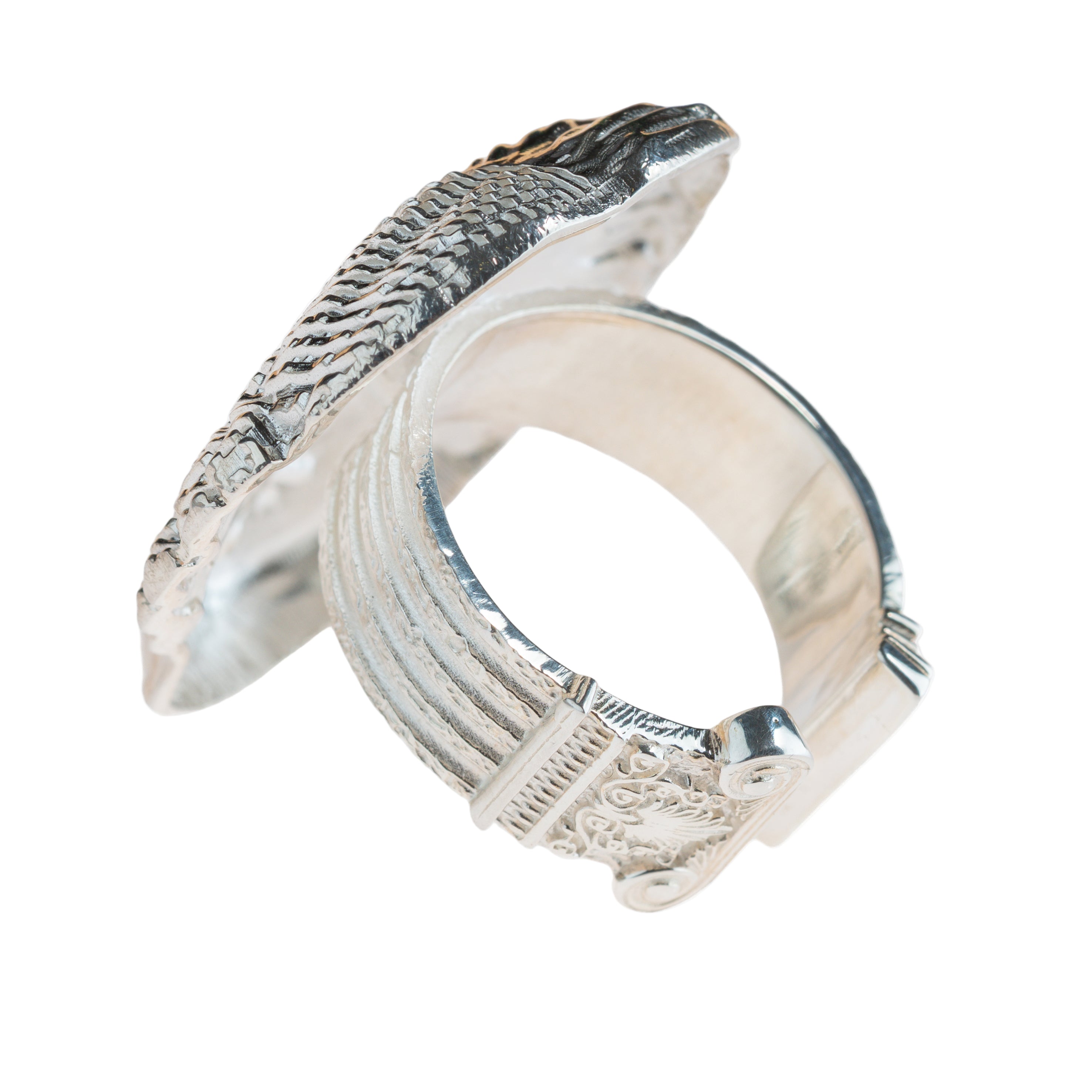 Handmade silver jewelry inspired by ancient Greek and Roman art and sculpture, unique fashion and mythology jewelry for women.